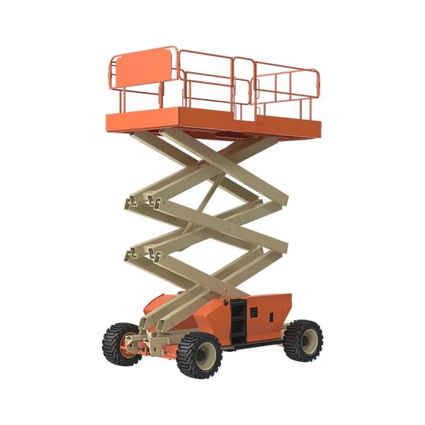 each scissor lift features a maximum weight capacity that should not be surpassed for safe operation